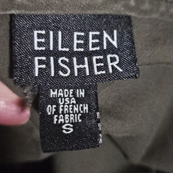 Eileen Fisher cropped wide leg pants size small - Picture 9 of 10